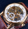 Forsining Hollow Engraving Skeleton Casual Watch