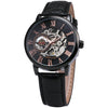 Forsining 3d Logo Royal Black Gold Mechanical Watch