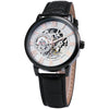 Forsining 3d Logo Royal Black Gold Mechanical Watch