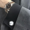 Silver Cufflinks and Studs Tuxedo Set