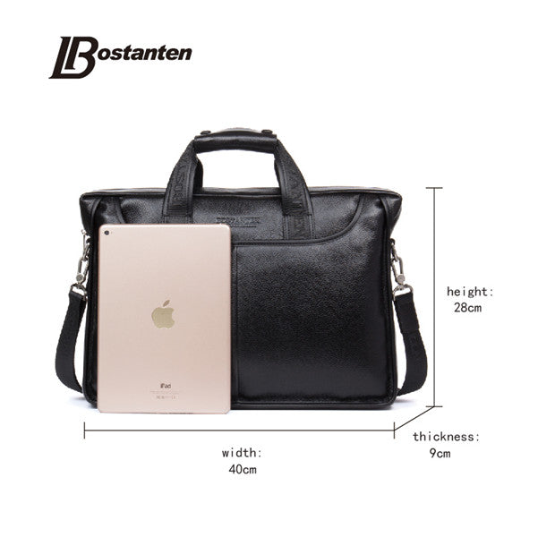 Bostanten Genuine Leather Briefcase