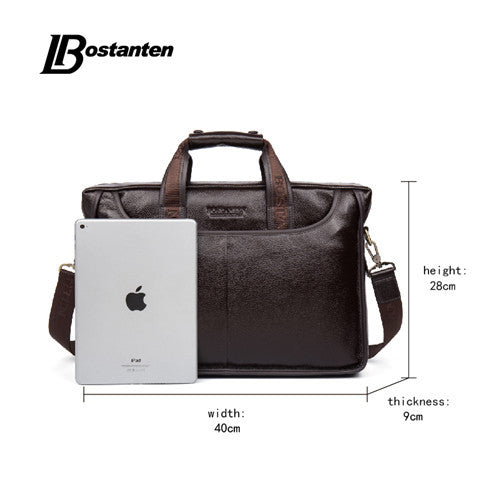 Bostanten Genuine Leather Briefcase