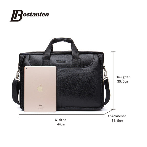 Bostanten Genuine Leather Briefcase