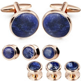 Mother of Pearl Cufflinks and Dress Studs Set