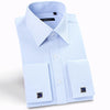 French Cuff Peaked Collar Shirt