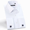 French Cuff Peaked Collar Shirt