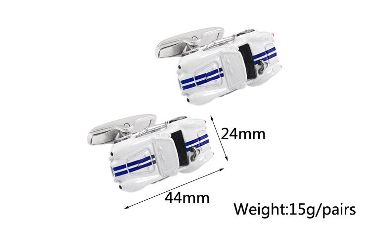 3D Racing Car Model Cufflinks