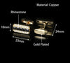CRYSTAL GOLD CUFFLINKS