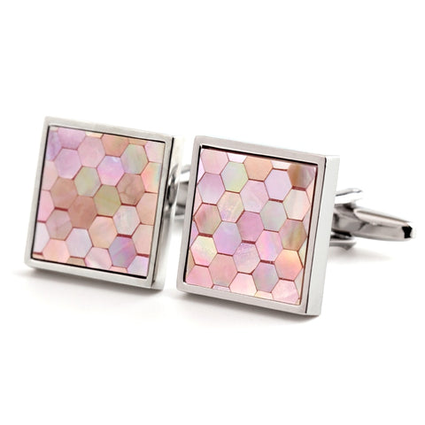 BLUE CRYSTAL CUFFLINKS