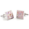 Pink Shell Cufflinks