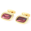 GOLD CRYSTAL CUFFLINKS