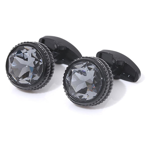 Emporio Armani inspired black gun plated cufflinks