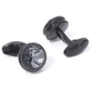 BLACK CRYSTAL CUFFLINKS