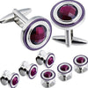 Crystal Cufflinks and Studs Sets