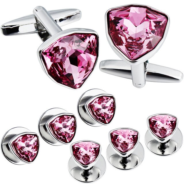 Swarovski Crystal Cufflinks and Studs Set – vip cufflinks