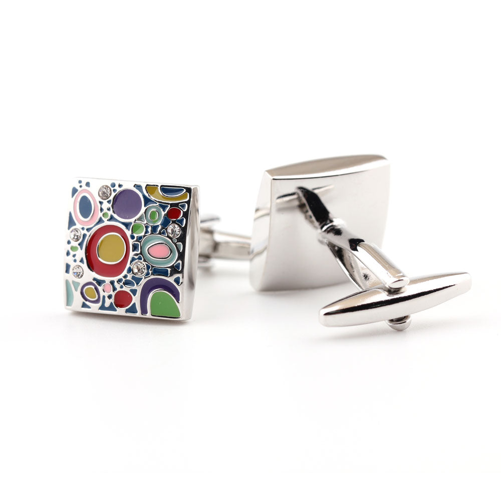 Square Enamel Cuff Links