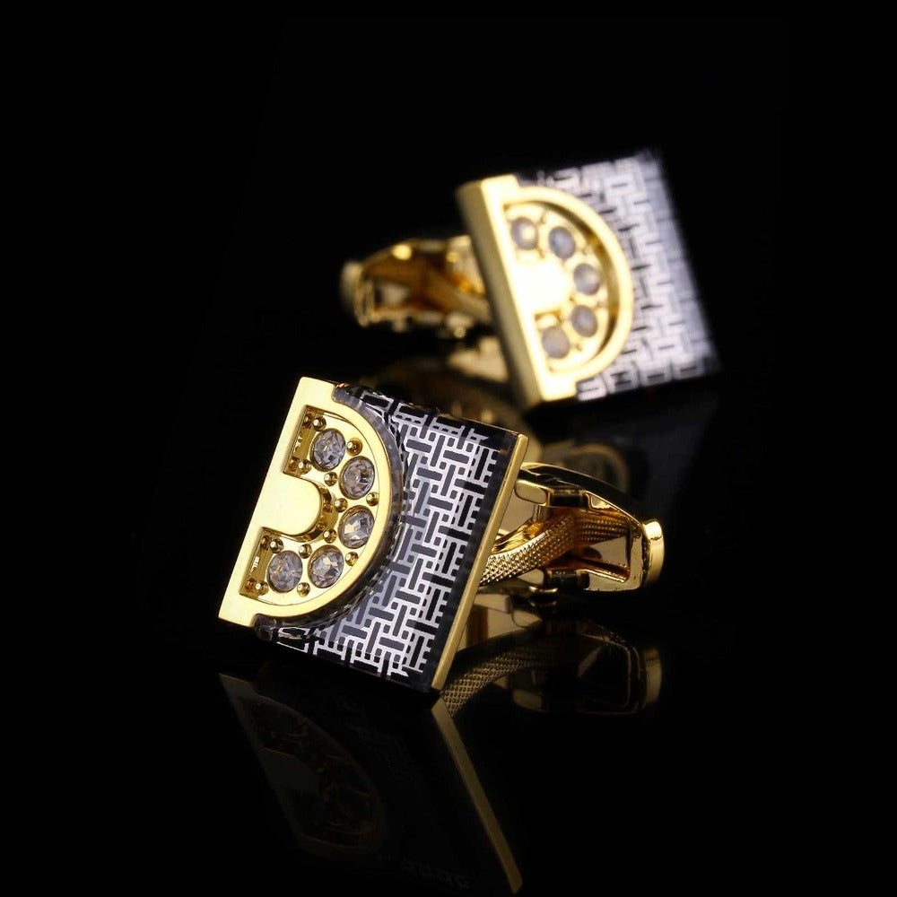 Square Gold Cufflinks