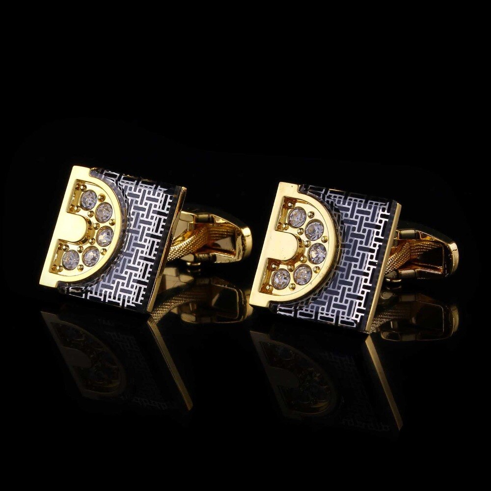 Square Gold Cufflinks