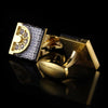 Square Gold Cufflinks