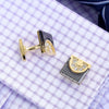 Square Gold Cufflinks