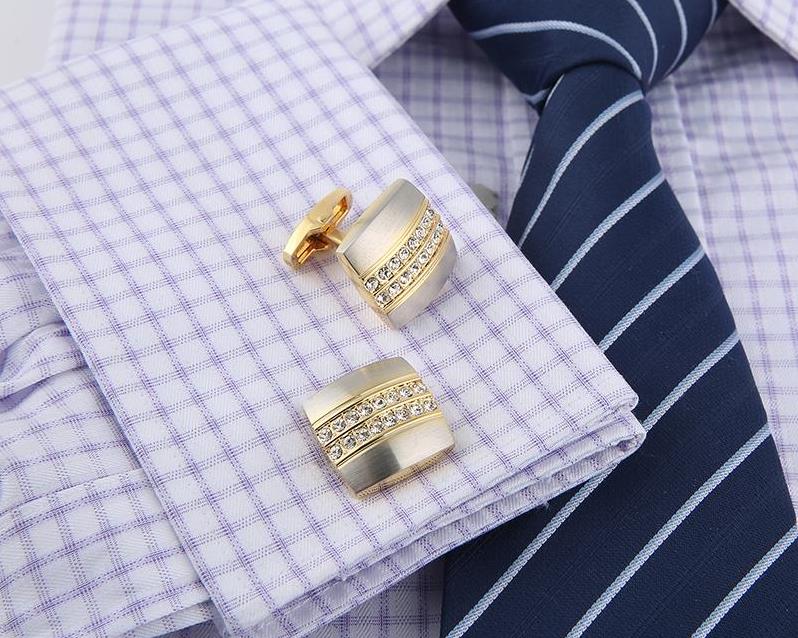 Crystal Square Cufflinks