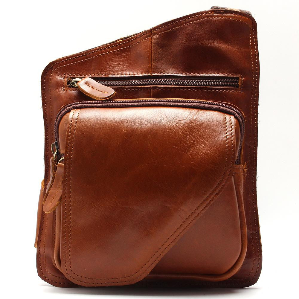 Casual Crazy Horse Leather Messenger Bag vip cufflinks