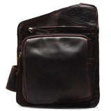 Casual Crazy Horse Leather Messenger Bag