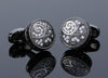 Round Crystal Cufflinks