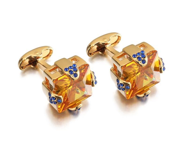 Champagne glass gold Cufflinks