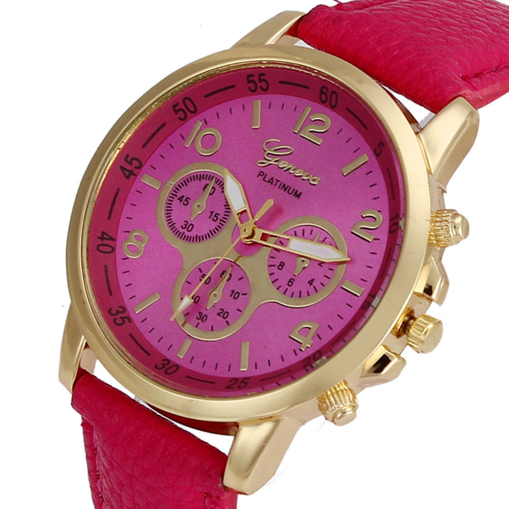 Relogio Casual Geneva Watch