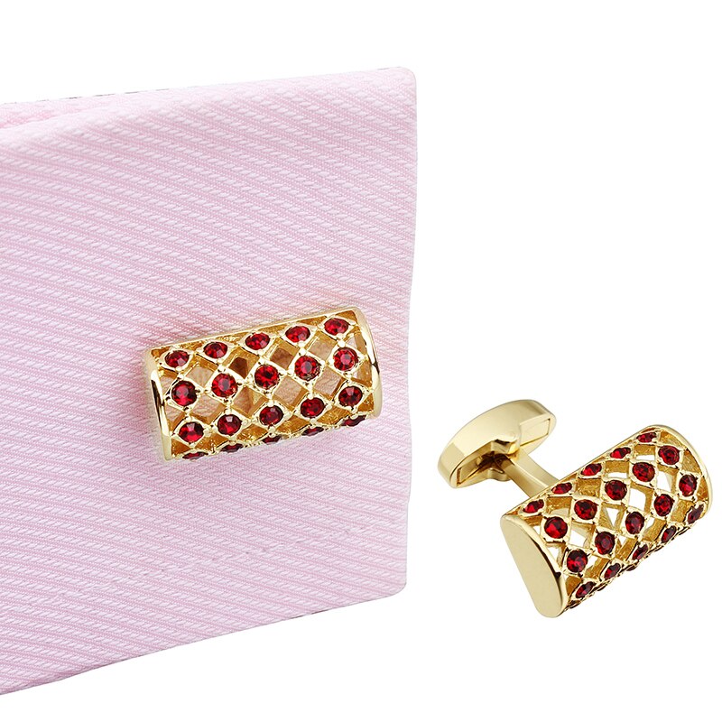 Gold crystal Cufflinks