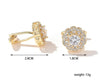 RHINESTONE GOLD CUFFLINKS