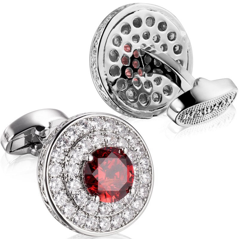 Gold / Silver Crystal Cufflinks