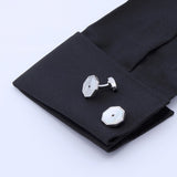 Mother Of Pearl Lines Cufflinks