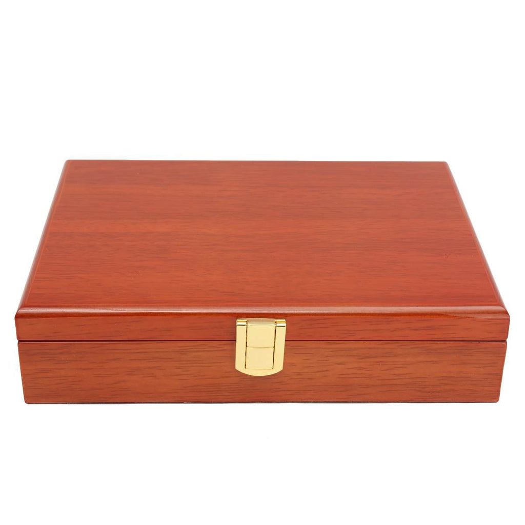 Brown Large Wooden Cufflinks Box