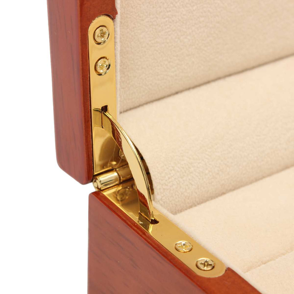 Brown Large Wooden Cufflinks Box