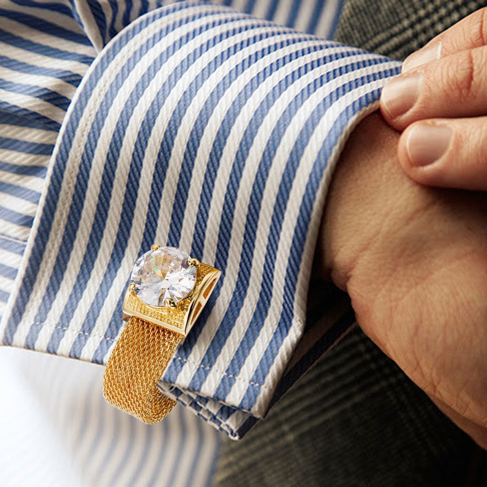 Chain Stone Cufflinks