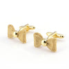 Bow knot gold cufflinks