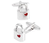 Silver Lock Cufflinks