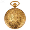 Gold Steampunk Roman Mechanical Blue Pocket Watch