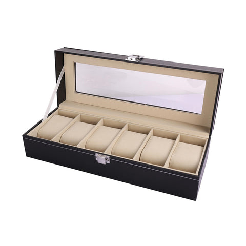 5 Slots Novelty Wooded Watch Display Box