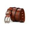 Leather pin buckle belt