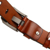 Leather pin buckle belt