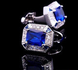 Blue Crystal Cufflinks