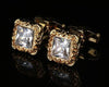 gold Crystal Cufflinks