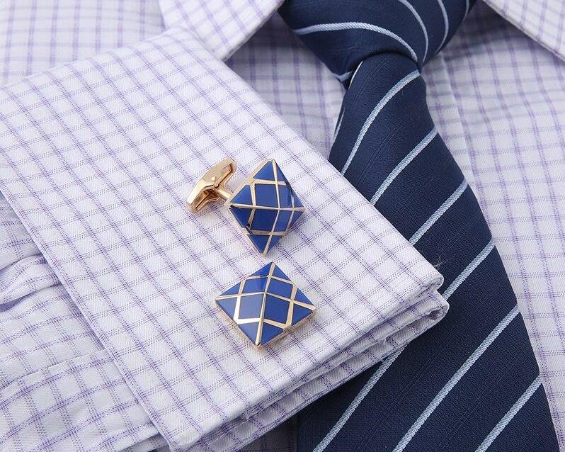 Blue Enamel Cufflinks