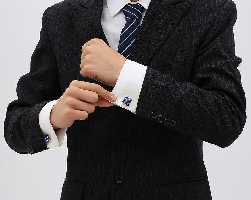 Blue Enamel Cufflinks