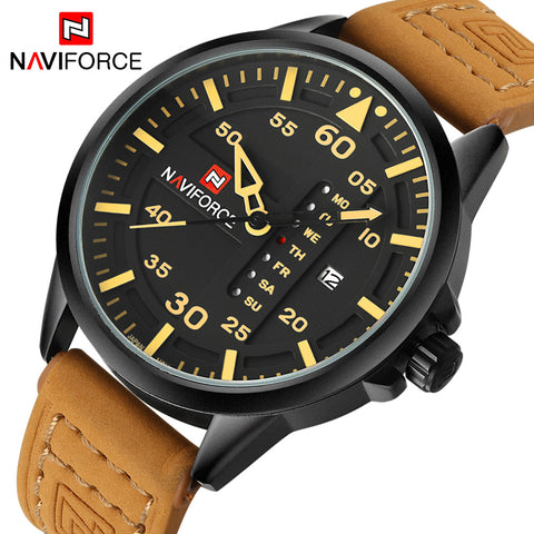 Gold Montre Homme Men Luxury Quartz Watch