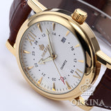 Gold Montre Homme Men Luxury Quartz Watch