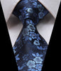 Blue  Floral  Paisley 100% Silk Tie